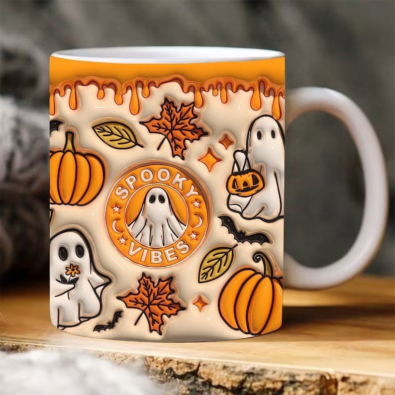 Halloween Pumpkin Ceramic Mug - silverfoxgoods